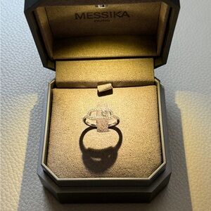 Messika White Gold Ring with Diamonds